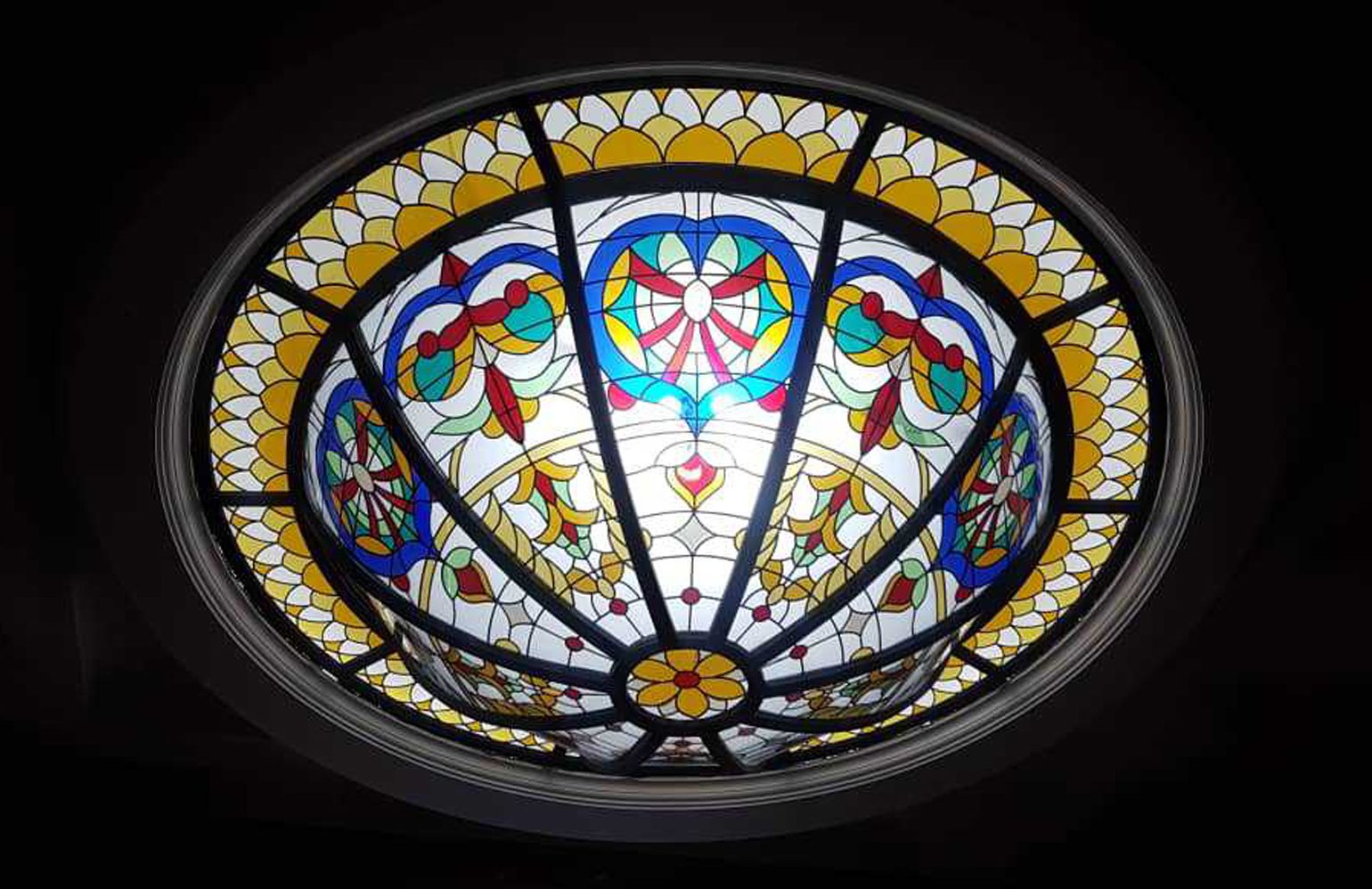 Reverse Stained Glass Dome 