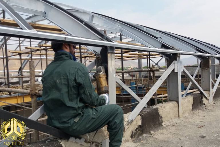 نورگیر استین گلس قرارگاه شهید مدنی عکس شماره 1