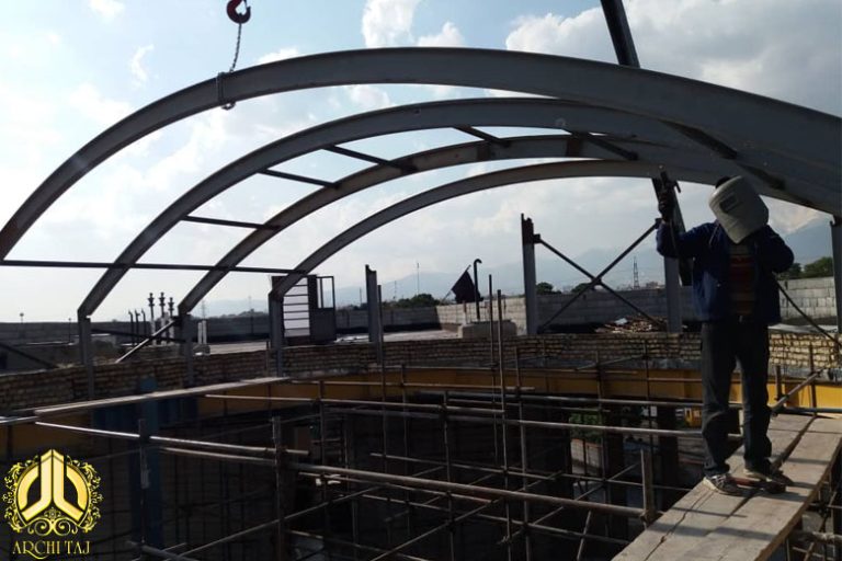 نورگیر استین گلس قرارگاه شهید مدنی عکس شماره 4