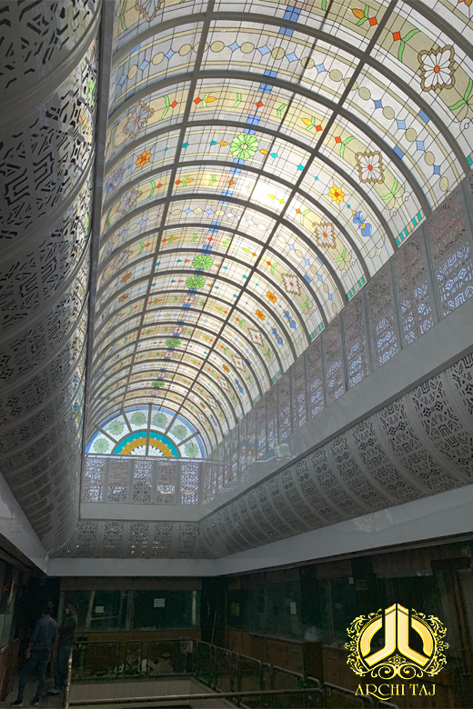 پروژه سقف شیشه ای پاساژ حکیم هاشمی بازار تهران