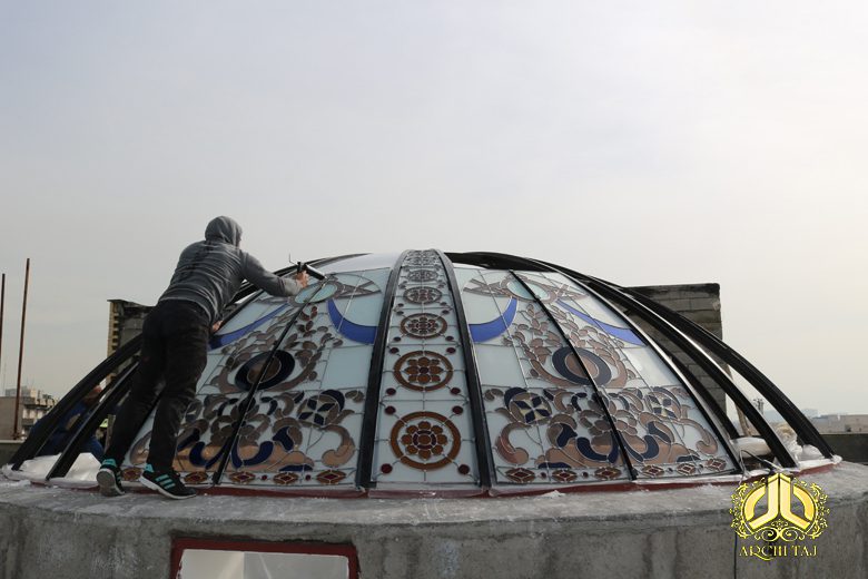 طراحی و ساخت گنبد شیشه ای در تهران